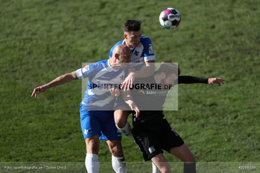 Patrick Herrmann, Nicolai Rapp, Sebastian Kerk, Merck-Stadion, Darmstadt, 14.02.2021, DFL, sport, action, Fussball, Deutschland, Februar 2021, Saison 2020/2021, OSN, D98, Bundesliga, 2. Bundesliga, VfL Osnabrück, SV Darmstadt 98 - Bild-ID: 2288538