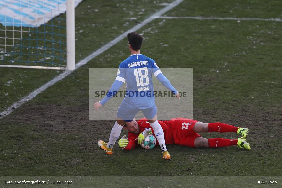 Mathias Honsak, Philipp Kühn, Merck-Stadion, Darmstadt, 14.02.2021, DFL, sport, action, Fussball, Deutschland, Februar 2021, Saison 2020/2021, OSN, D98, Bundesliga, 2. Bundesliga, VfL Osnabrück, SV Darmstadt 98 - Bild-ID: 2288566