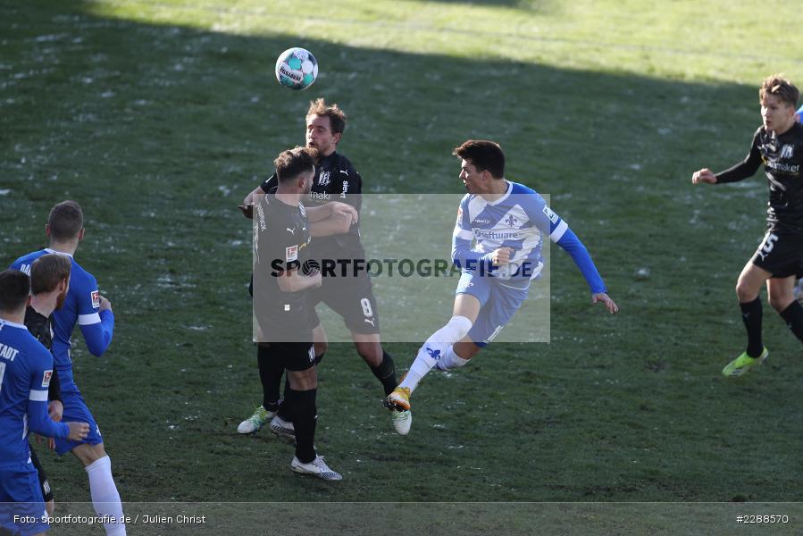 Kopfball, Mathias Honsak, Merck-Stadion, Darmstadt, 14.02.2021, DFL, sport, action, Fussball, Deutschland, Februar 2021, Saison 2020/2021, OSN, D98, Bundesliga, 2. Bundesliga, VfL Osnabrück, SV Darmstadt 98 - Bild-ID: 2288570 Kopfball, Mathias Honsak, Merck-Stadion, Darmstadt, 14.02.2021, DFL, sport, action, Fussball, Deutschland, Februar 2021, Saison 2020/2021, OSN, D98, Bundesliga, 2. Bundesliga, VfL Osnabrück, SV Darmstadt 98 - Bild-ID: 2288570
