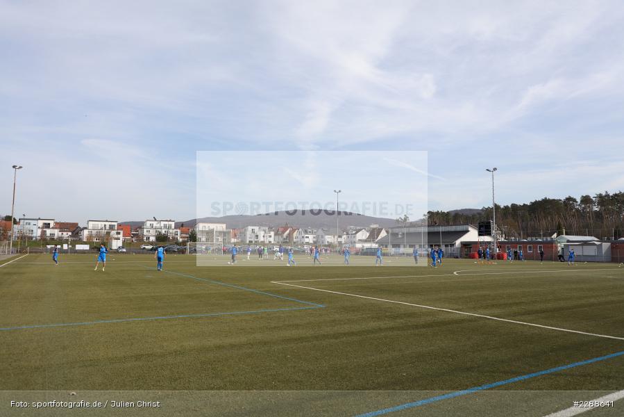 Kunstrasen, Aufwärmen, Kunstrasenplatz, Alzenau, 20.02.2021, DFL, sport, action, Fussball, Deutschland, Februar 2021, Saison 2020/2021, FCA, FCB, 4. Liga, Regionalliga, Regionalliga Südwest, FC-Astoria Walldorf, FC Bayern Alzenau - Bild-ID: 2288641