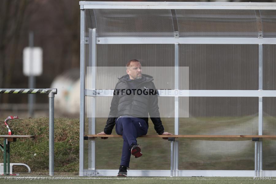 Sitzt, Bank, Trainer, Matthias Born, Kunstrasenplatz, Alzenau, 20.02.2021, DFL, sport, action, Fussball, Deutschland, Februar 2021, Saison 2020/2021, FCA, FCB, 4. Liga, Regionalliga, Regionalliga Südwest, FC-Astoria Walldorf, FC Bayern Alzenau - Bild-ID: 2288643 Sitzt, Bank, Trainer, Matthias Born, Kunstrasenplatz, Alzenau, 20.02.2021, DFL, sport, action, Fussball, Deutschland, Februar 2021, Saison 2020/2021, FCA, FCB, 4. Liga, Regionalliga, Regionalliga Südwest, FC-Astoria Walldorf, FC Bayern Alzenau - Bild-ID: 2288643