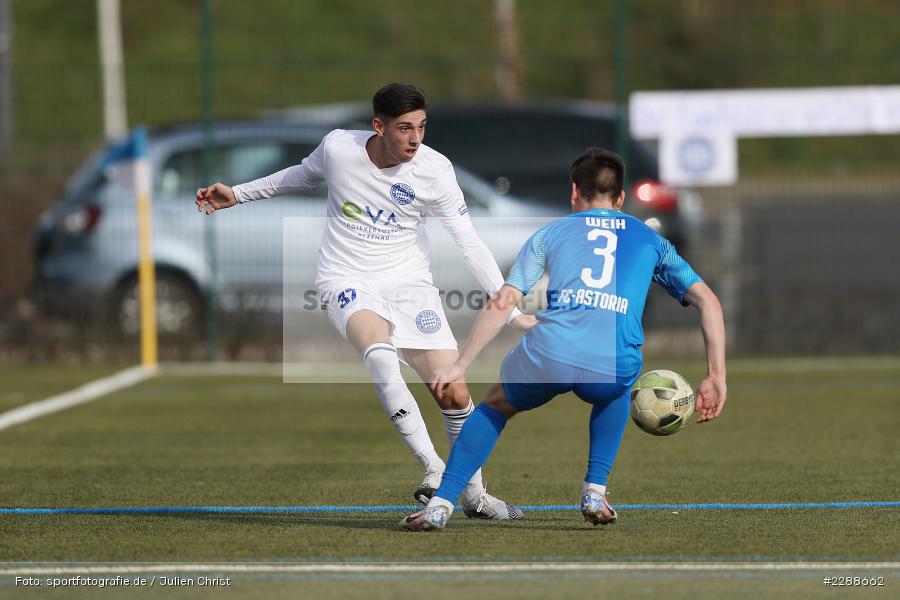 Jonas Weik, Pedro Almeida Morais, Kunstrasenplatz, Alzenau, 20.02.2021, DFL, sport, action, Fussball, Deutschland, Februar 2021, Saison 2020/2021, FCA, FCB, 4. Liga, Regionalliga, Regionalliga Südwest, FC-Astoria Walldorf, FC Bayern Alzenau - Bild-ID: 2288662 Jonas Weik, Pedro Almeida Morais, Kunstrasenplatz, Alzenau, 20.02.2021, DFL, sport, action, Fussball, Deutschland, Februar 2021, Saison 2020/2021, FCA, FCB, 4. Liga, Regionalliga, Regionalliga Südwest, FC-Astoria Walldorf, FC Bayern Alzenau - Bild-ID: 2288662