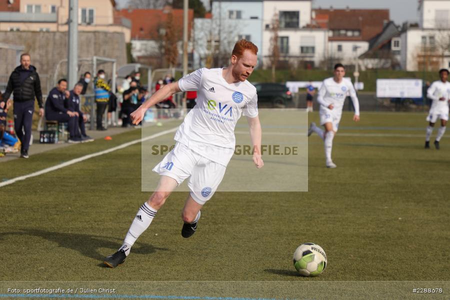 Nils Fischer, Kunstrasenplatz, Alzenau, 20.02.2021, DFL, sport, action, Fussball, Deutschland, Februar 2021, Saison 2020/2021, FCA, FCB, 4. Liga, Regionalliga, Regionalliga Südwest, FC-Astoria Walldorf, FC Bayern Alzenau - Bild-ID: 2288678 Nils Fischer, Kunstrasenplatz, Alzenau, 20.02.2021, DFL, sport, action, Fussball, Deutschland, Februar 2021, Saison 2020/2021, FCA, FCB, 4. Liga, Regionalliga, Regionalliga Südwest, FC-Astoria Walldorf, FC Bayern Alzenau - Bild-ID: 2288678