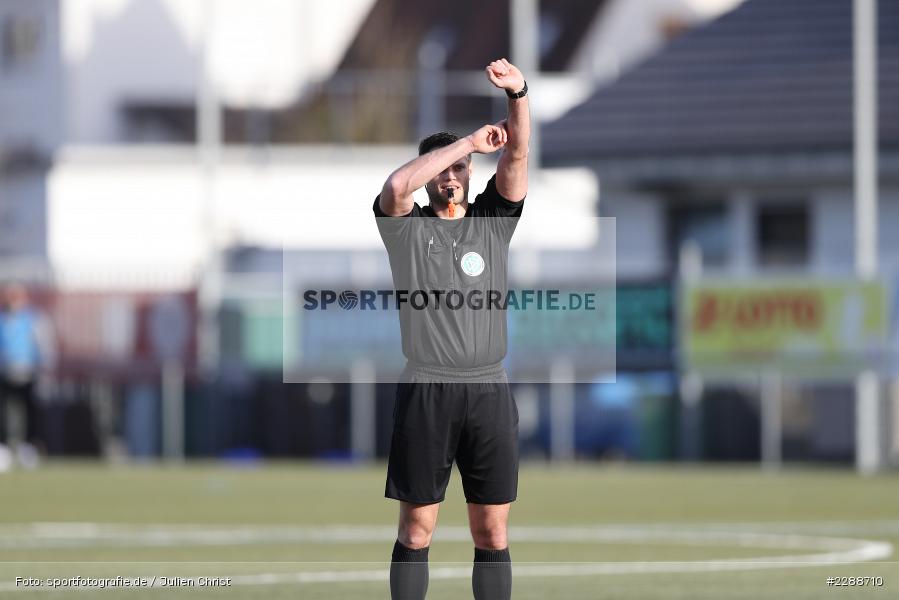 Handspiel, Hände, Arme, gestikuliert, Manuel Bergmann, Kunstrasenplatz, Alzenau, 20.02.2021, DFL, sport, action, Fussball, Deutschland, Februar 2021, Saison 2020/2021, FCA, FCB, 4. Liga, Regionalliga, Regionalliga Südwest, FC-Astoria Walldorf, FC Bayern Alzenau - Bild-ID: 2288710 Handspiel, Hände, Arme, gestikuliert, Manuel Bergmann, Kunstrasenplatz, Alzenau, 20.02.2021, DFL, sport, action, Fussball, Deutschland, Februar 2021, Saison 2020/2021, FCA, FCB, 4. Liga, Regionalliga, Regionalliga Südwest, FC-Astoria Walldorf, FC Bayern Alzenau - Bild-ID: 2288710