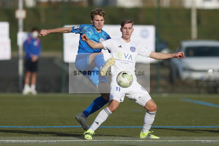 Maik Goß, Maximilian Brauburger, Kunstrasenplatz, Alzenau, 20.02.2021, DFL, sport, action, Fussball, Deutschland, Februar 2021, Saison 2020/2021, FCA, FCB, 4. Liga, Regionalliga, Regionalliga Südwest, FC-Astoria Walldorf, FC Bayern Alzenau - Bild-ID: 2288712 Maik Goß, Maximilian Brauburger, Kunstrasenplatz, Alzenau, 20.02.2021, DFL, sport, action, Fussball, Deutschland, Februar 2021, Saison 2020/2021, FCA, FCB, 4. Liga, Regionalliga, Regionalliga Südwest, FC-Astoria Walldorf, FC Bayern Alzenau - Bild-ID: 2288712