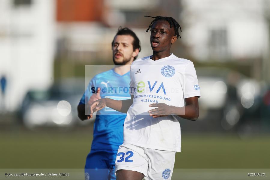 Umar Saho Sarho, Kunstrasenplatz, Alzenau, 20.02.2021, DFL, sport, action, Fussball, Deutschland, Februar 2021, Saison 2020/2021, FCA, FCB, 4. Liga, Regionalliga, Regionalliga Südwest, FC-Astoria Walldorf, FC Bayern Alzenau - Bild-ID: 2288720 Umar Saho Sarho, Kunstrasenplatz, Alzenau, 20.02.2021, DFL, sport, action, Fussball, Deutschland, Februar 2021, Saison 2020/2021, FCA, FCB, 4. Liga, Regionalliga, Regionalliga Südwest, FC-Astoria Walldorf, FC Bayern Alzenau - Bild-ID: 2288720