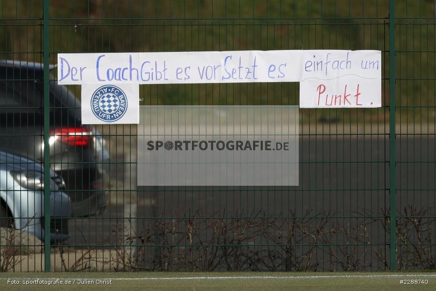 Coach, Spruchband, Kunstrasenplatz, Alzenau, 20.02.2021, DFL, sport, action, Fussball, Deutschland, Februar 2021, Saison 2020/2021, FCA, FCB, 4. Liga, Regionalliga, Regionalliga Südwest, FC-Astoria Walldorf, FC Bayern Alzenau - Bild-ID: 2288740 Coach, Spruchband, Kunstrasenplatz, Alzenau, 20.02.2021, DFL, sport, action, Fussball, Deutschland, Februar 2021, Saison 2020/2021, FCA, FCB, 4. Liga, Regionalliga, Regionalliga Südwest, FC-Astoria Walldorf, FC Bayern Alzenau - Bild-ID: 2288740