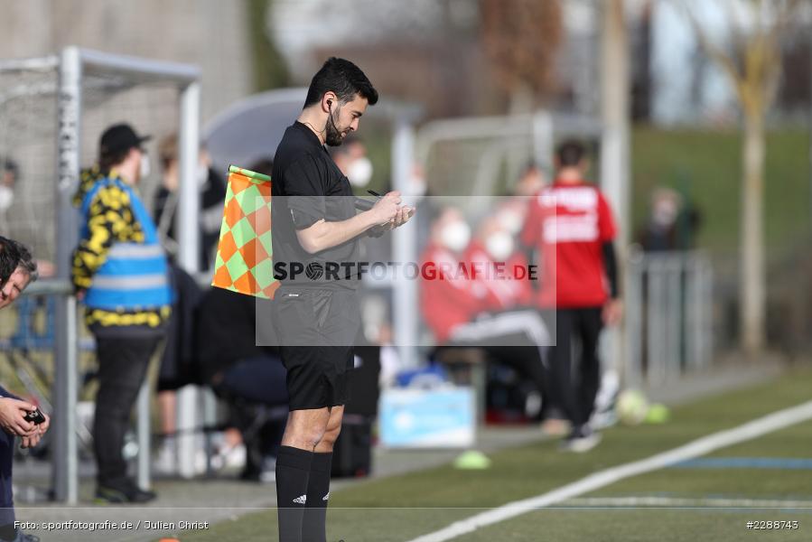 Notiz, Assistent, Schiedsrichter, Stefan Fimpel, Kunstrasenplatz, Alzenau, 20.02.2021, DFL, sport, action, Fussball, Deutschland, Februar 2021, Saison 2020/2021, FCA, FCB, 4. Liga, Regionalliga, Regionalliga Südwest, FC-Astoria Walldorf, FC Bayern Alzenau - Bild-ID: 2288743 Notiz, Assistent, Schiedsrichter, Stefan Fimpel, Kunstrasenplatz, Alzenau, 20.02.2021, DFL, sport, action, Fussball, Deutschland, Februar 2021, Saison 2020/2021, FCA, FCB, 4. Liga, Regionalliga, Regionalliga Südwest, FC-Astoria Walldorf, FC Bayern Alzenau - Bild-ID: 2288743