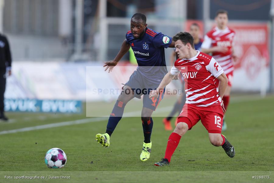 Patrick Sontheimer, David Kinsombi, FLYERALARM Arena, Würzburg, 21.02.2021, DFL, sport, action, Fussball, Deutschland, Februar 2021, Saison 2020/2021, HSV, FWK, Bundesliga, 2. Bundesliga, Hamburger SV, FC Würzburger Kickers - Bild-ID: 2288773 Patrick Sontheimer, David Kinsombi, FLYERALARM Arena, Würzburg, 21.02.2021, DFL, sport, action, Fussball, Deutschland, Februar 2021, Saison 2020/2021, HSV, FWK, Bundesliga, 2. Bundesliga, Hamburger SV, FC Würzburger Kickers - Bild-ID: 2288773