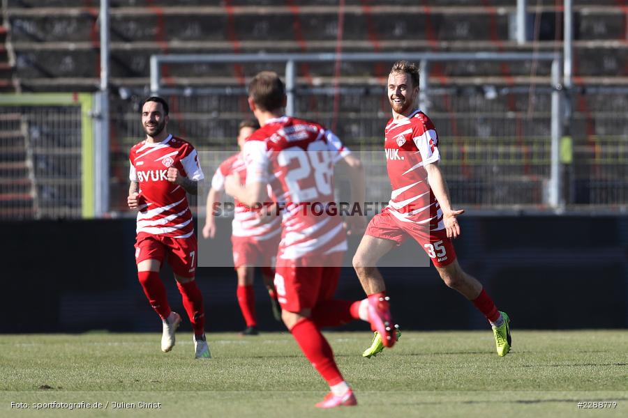Emotionen, Torjubel, Martin Hašek, FLYERALARM Arena, Würzburg, 21.02.2021, DFL, sport, action, Fussball, Deutschland, Februar 2021, Saison 2020/2021, HSV, FWK, Bundesliga, 2. Bundesliga, Hamburger SV, FC Würzburger Kickers - Bild-ID: 2288779