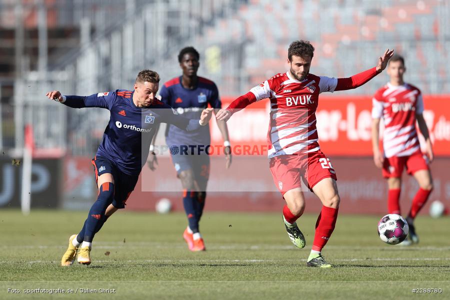 Daniel Hägele, Sonny Kittel, FLYERALARM Arena, Würzburg, 21.02.2021, DFL, sport, action, Fussball, Deutschland, Februar 2021, Saison 2020/2021, HSV, FWK, Bundesliga, 2. Bundesliga, Hamburger SV, FC Würzburger Kickers - Bild-ID: 2288780 Daniel Hägele, Sonny Kittel, FLYERALARM Arena, Würzburg, 21.02.2021, DFL, sport, action, Fussball, Deutschland, Februar 2021, Saison 2020/2021, HSV, FWK, Bundesliga, 2. Bundesliga, Hamburger SV, FC Würzburger Kickers - Bild-ID: 2288780