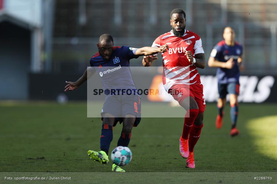 Ridge Munsy, David Kinsombi, FLYERALARM Arena, Würzburg, 21.02.2021, DFL, sport, action, Fussball, Deutschland, Februar 2021, Saison 2020/2021, HSV, FWK, Bundesliga, 2. Bundesliga, Hamburger SV, FC Würzburger Kickers - Bild-ID: 2288796 Ridge Munsy, David Kinsombi, FLYERALARM Arena, Würzburg, 21.02.2021, DFL, sport, action, Fussball, Deutschland, Februar 2021, Saison 2020/2021, HSV, FWK, Bundesliga, 2. Bundesliga, Hamburger SV, FC Würzburger Kickers - Bild-ID: 2288796