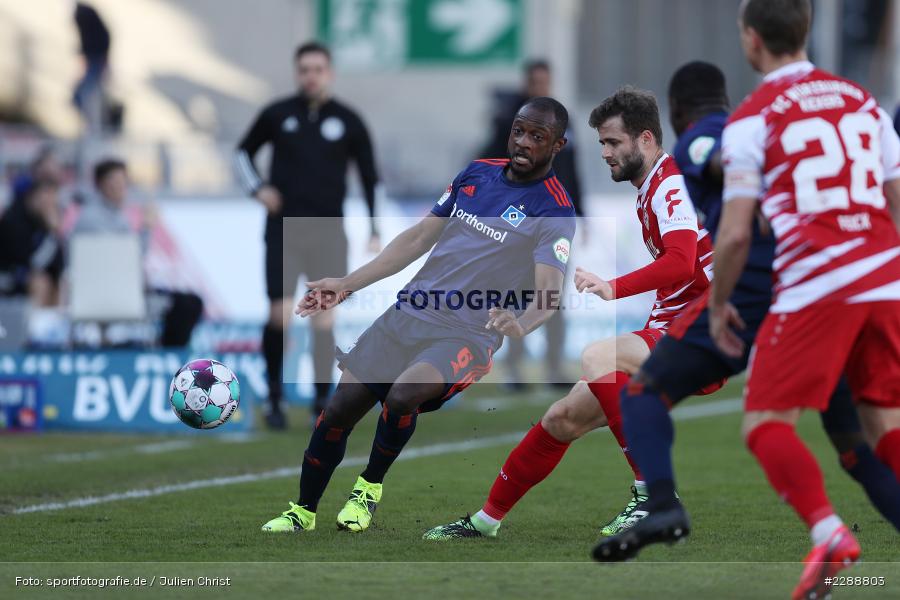 Daniel Hägele, David Kinsombi, FLYERALARM Arena, Würzburg, 21.02.2021, DFL, sport, action, Fussball, Deutschland, Februar 2021, Saison 2020/2021, HSV, FWK, Bundesliga, 2. Bundesliga, Hamburger SV, FC Würzburger Kickers - Bild-ID: 2288803 Daniel Hägele, David Kinsombi, FLYERALARM Arena, Würzburg, 21.02.2021, DFL, sport, action, Fussball, Deutschland, Februar 2021, Saison 2020/2021, HSV, FWK, Bundesliga, 2. Bundesliga, Hamburger SV, FC Würzburger Kickers - Bild-ID: 2288803
