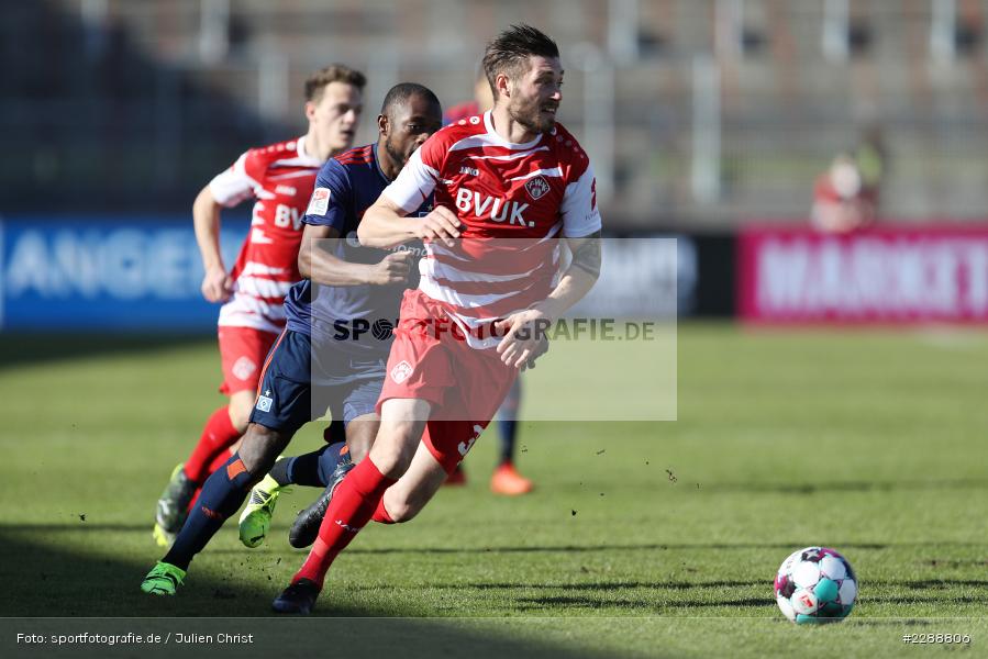 Christian Strohdiek, FLYERALARM Arena, Würzburg, 21.02.2021, DFL, sport, action, Fussball, Deutschland, Februar 2021, Saison 2020/2021, HSV, FWK, Bundesliga, 2. Bundesliga, Hamburger SV, FC Würzburger Kickers - Bild-ID: 2288806