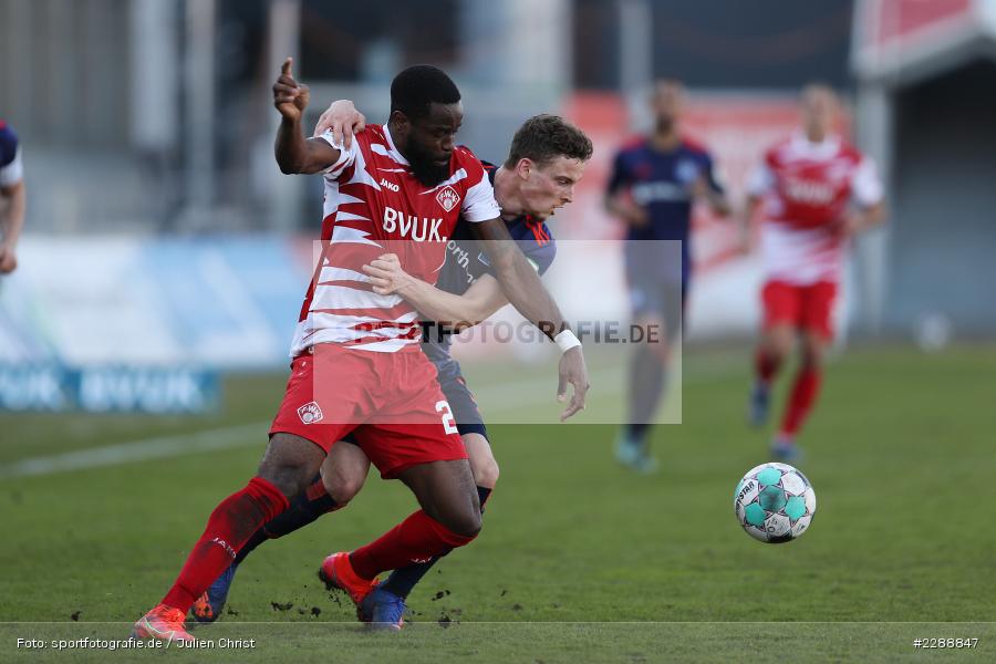 Moritz Heyer, Ridge Munsy, FLYERALARM Arena, Würzburg, 21.02.2021, DFL, sport, action, Fussball, Deutschland, Februar 2021, Saison 2020/2021, HSV, FWK, Bundesliga, 2. Bundesliga, Hamburger SV, FC Würzburger Kickers - Bild-ID: 2288847