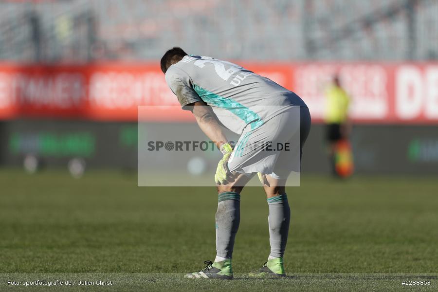 enttäuscht, Sven Ulreich, FLYERALARM Arena, Würzburg, 21.02.2021, DFL, sport, action, Fussball, Deutschland, Februar 2021, Saison 2020/2021, HSV, FWK, Bundesliga, 2. Bundesliga, Hamburger SV, FC Würzburger Kickers - Bild-ID: 2288853