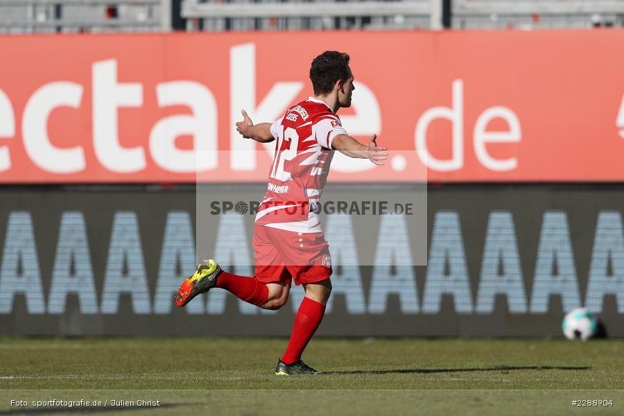 Emotionen, Torjubel, Jubel, Patrick Sontheimer, FLYERALARM Arena, Würzburg, 21.02.2021, DFL, sport, action, Fussball, Deutschland, Februar 2021, Saison 2020/2021, HSV, FWK, Bundesliga, 2. Bundesliga, Hamburger SV, FC Würzburger Kickers - Bild-ID: 2288904