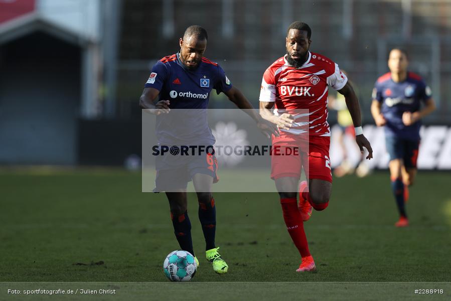 Ridge Munsy, David Kinsombi, FLYERALARM Arena, Würzburg, 21.02.2021, DFL, sport, action, Fussball, Deutschland, Februar 2021, Saison 2020/2021, HSV, FWK, Bundesliga, 2. Bundesliga, Hamburger SV, FC Würzburger Kickers - Bild-ID: 2288918 Ridge Munsy, David Kinsombi, FLYERALARM Arena, Würzburg, 21.02.2021, DFL, sport, action, Fussball, Deutschland, Februar 2021, Saison 2020/2021, HSV, FWK, Bundesliga, 2. Bundesliga, Hamburger SV, FC Würzburger Kickers - Bild-ID: 2288918
