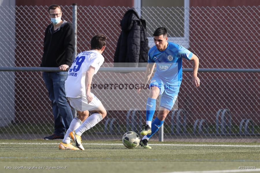 Jonas Kummer, Jimmy Marton, Kunstrasenplatz, Alzenau, 20.02.2021, DFL, sport, action, Fussball, Deutschland, Februar 2021, Saison 2020/2021, FCA, FCB, 4. Liga, Regionalliga, Regionalliga Südwest, FC-Astoria Walldorf, FC Bayern Alzenau - Bild-ID: 2288983 Jonas Kummer, Jimmy Marton, Kunstrasenplatz, Alzenau, 20.02.2021, DFL, sport, action, Fussball, Deutschland, Februar 2021, Saison 2020/2021, FCA, FCB, 4. Liga, Regionalliga, Regionalliga Südwest, FC-Astoria Walldorf, FC Bayern Alzenau - Bild-ID: 2288983