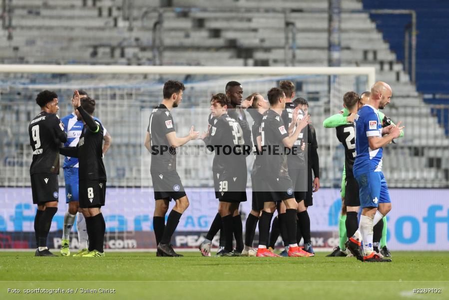Jerome Gondorf, Benjamin Goller, Emotionen, Enttäuschung, Patrick Herrmann, Merck-Stadion, Darmstadt, 26.02.2021, DFL, sport, action, Fussball, Deutschland, Februar 2021, Saison 2020/2021, KSC, SVD, Bundesliga, 2. Bundesliga, Karlsruher SC, SV Darmstadt 98 - Bild-ID: 2289102 Jerome Gondorf, Benjamin Goller, Emotionen, Enttäuschung, Patrick Herrmann, Merck-Stadion, Darmstadt, 26.02.2021, DFL, sport, action, Fussball, Deutschland, Februar 2021, Saison 2020/2021, KSC, SVD, Bundesliga, 2. Bundesliga, Karlsruher SC, SV Darmstadt 98 - Bild-ID: 2289102