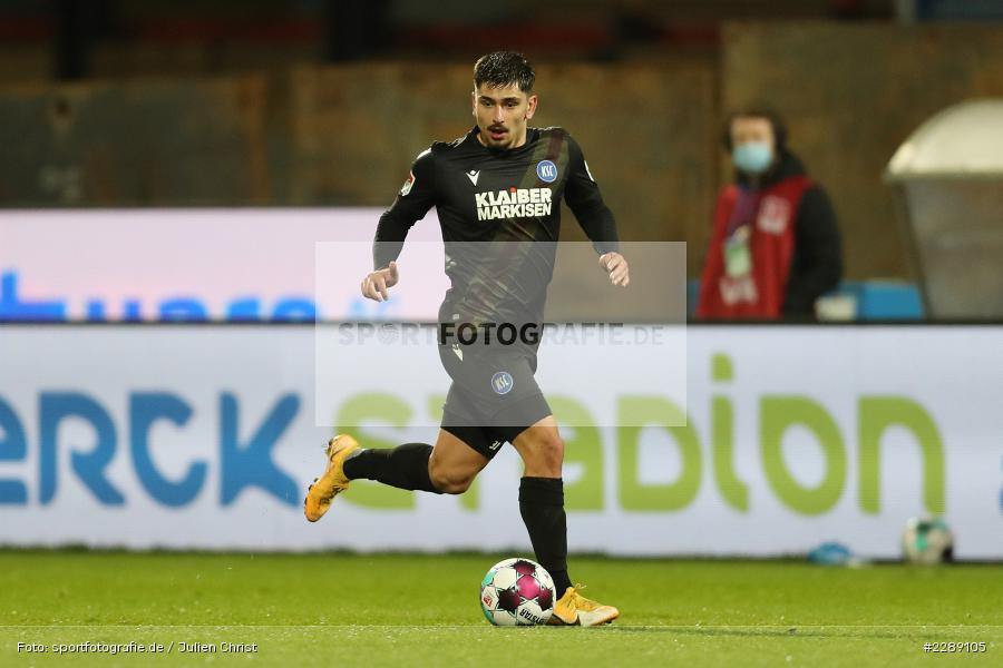 Malik Batmaz, Merck-Stadion, Darmstadt, 26.02.2021, DFL, sport, action, Fussball, Deutschland, Februar 2021, Saison 2020/2021, KSC, SVD, Bundesliga, 2. Bundesliga, Karlsruher SC, SV Darmstadt 98 - Bild-ID: 2289105 Malik Batmaz, Merck-Stadion, Darmstadt, 26.02.2021, DFL, sport, action, Fussball, Deutschland, Februar 2021, Saison 2020/2021, KSC, SVD, Bundesliga, 2. Bundesliga, Karlsruher SC, SV Darmstadt 98 - Bild-ID: 2289105