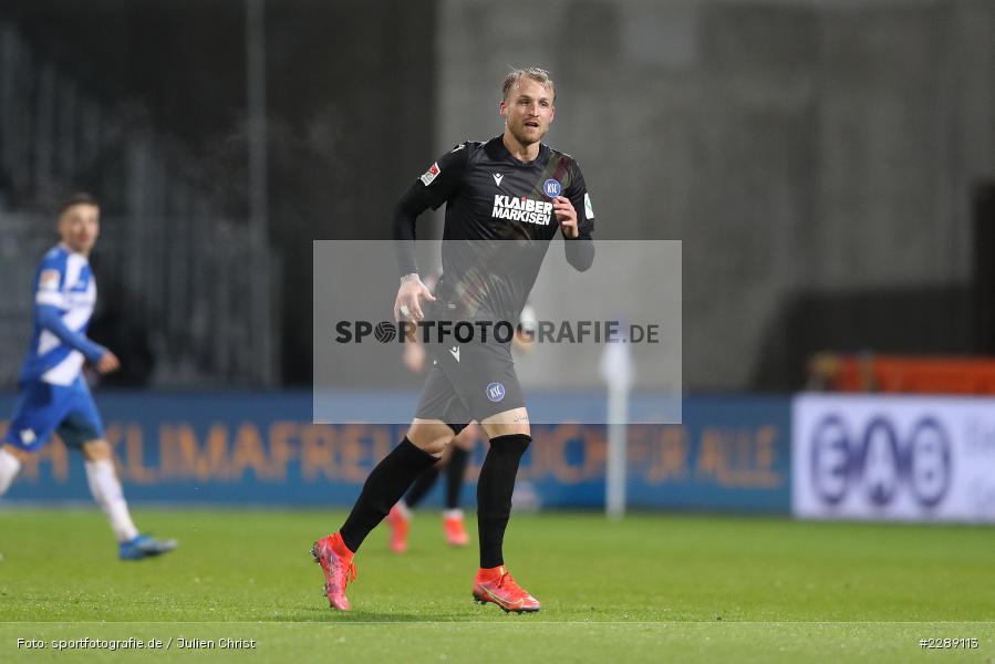 Philipp Hofmann, Merck-Stadion, Darmstadt, 26.02.2021, DFL, sport, action, Fussball, Deutschland, Februar 2021, Saison 2020/2021, KSC, SVD, Bundesliga, 2. Bundesliga, Karlsruher SC, SV Darmstadt 98 - Bild-ID: 2289113