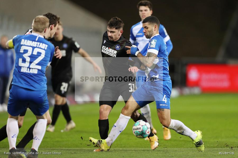 Victor Palsson, Malik Batmaz, Merck-Stadion, Darmstadt, 26.02.2021, DFL, sport, action, Fussball, Deutschland, Februar 2021, Saison 2020/2021, KSC, SVD, Bundesliga, 2. Bundesliga, Karlsruher SC, SV Darmstadt 98 - Bild-ID: 2289128 Victor Palsson, Malik Batmaz, Merck-Stadion, Darmstadt, 26.02.2021, DFL, sport, action, Fussball, Deutschland, Februar 2021, Saison 2020/2021, KSC, SVD, Bundesliga, 2. Bundesliga, Karlsruher SC, SV Darmstadt 98 - Bild-ID: 2289128