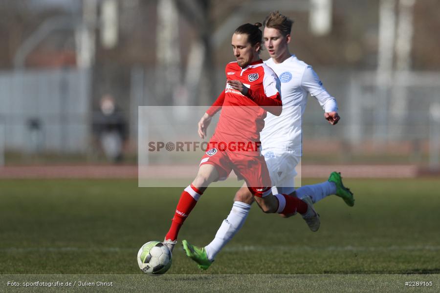 Maximilian Brauburger, Kolja Herrmann, Leichtathletik-Stadion, Alzenau, 27.02.2021, DFL, sport, action, Fussball, Deutschland, Februar 2021, Saison 2020/2021, VFR, FCB, 4. Liga, Regionalliga, Regionalliga Südwest, VfR Aalen, FC Bayern Alzenau - Bild-ID: 2289165