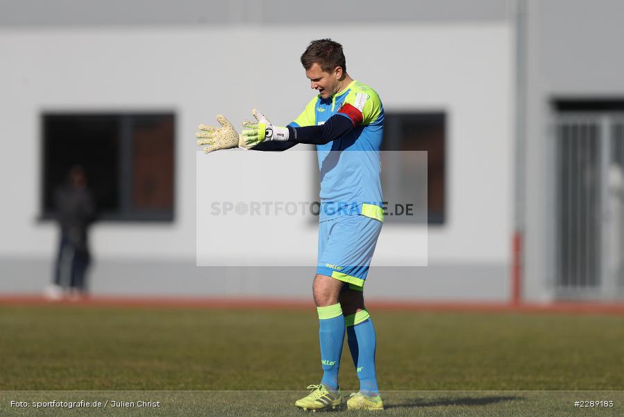 Gestik, Daniel Bernhardt, Leichtathletik-Stadion, Alzenau, 27.02.2021, DFL, sport, action, Fussball, Deutschland, Februar 2021, Saison 2020/2021, VFR, FCB, 4. Liga, Regionalliga, Regionalliga Südwest, VfR Aalen, FC Bayern Alzenau - Bild-ID: 2289183