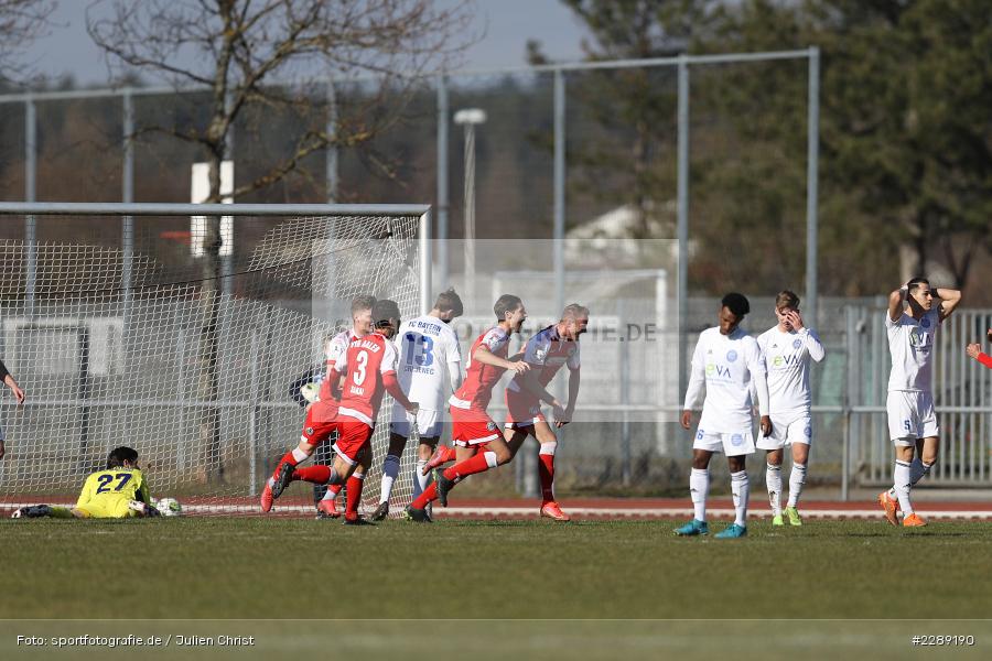 Emotionen, Tor, Torjubel, Steffen Kienle, Leichtathletik-Stadion, Alzenau, 27.02.2021, DFL, sport, action, Fussball, Deutschland, Februar 2021, Saison 2020/2021, VFR, FCB, 4. Liga, Regionalliga, Regionalliga Südwest, VfR Aalen, FC Bayern Alzenau - Bild-ID: 2289190