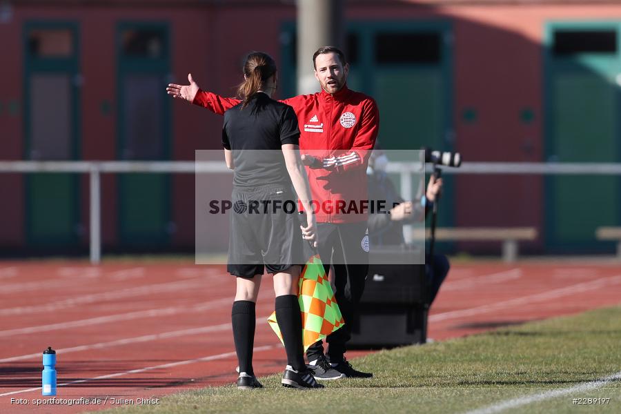 Naemi Breier, Fabian Bäcker, Leichtathletik-Stadion, Alzenau, 27.02.2021, DFL, sport, action, Fussball, Deutschland, Februar 2021, Saison 2020/2021, VFR, FCB, 4. Liga, Regionalliga, Regionalliga Südwest, VfR Aalen, FC Bayern Alzenau - Bild-ID: 2289197