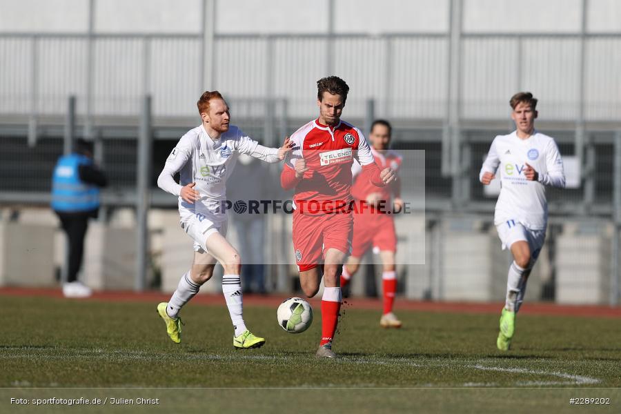 Nils Fischer, Daniel Stanese, Leichtathletik-Stadion, Alzenau, 27.02.2021, DFL, sport, action, Fussball, Deutschland, Februar 2021, Saison 2020/2021, VFR, FCB, 4. Liga, Regionalliga, Regionalliga Südwest, VfR Aalen, FC Bayern Alzenau - Bild-ID: 2289202