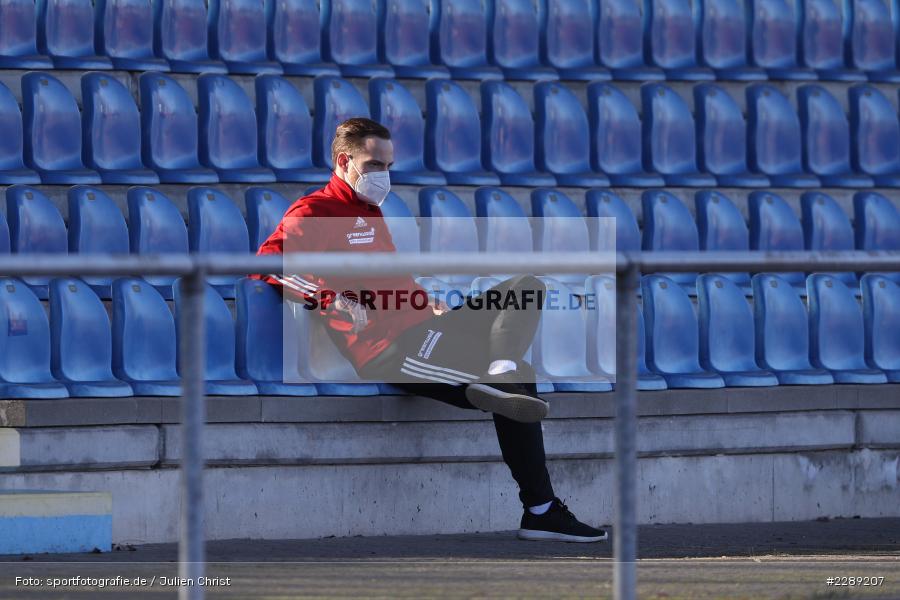 Fabian Bäcker, Leichtathletik-Stadion, Alzenau, 27.02.2021, DFL, sport, action, Fussball, Deutschland, Februar 2021, Saison 2020/2021, VFR, FCB, 4. Liga, Regionalliga, Regionalliga Südwest, VfR Aalen, FC Bayern Alzenau - Bild-ID: 2289207