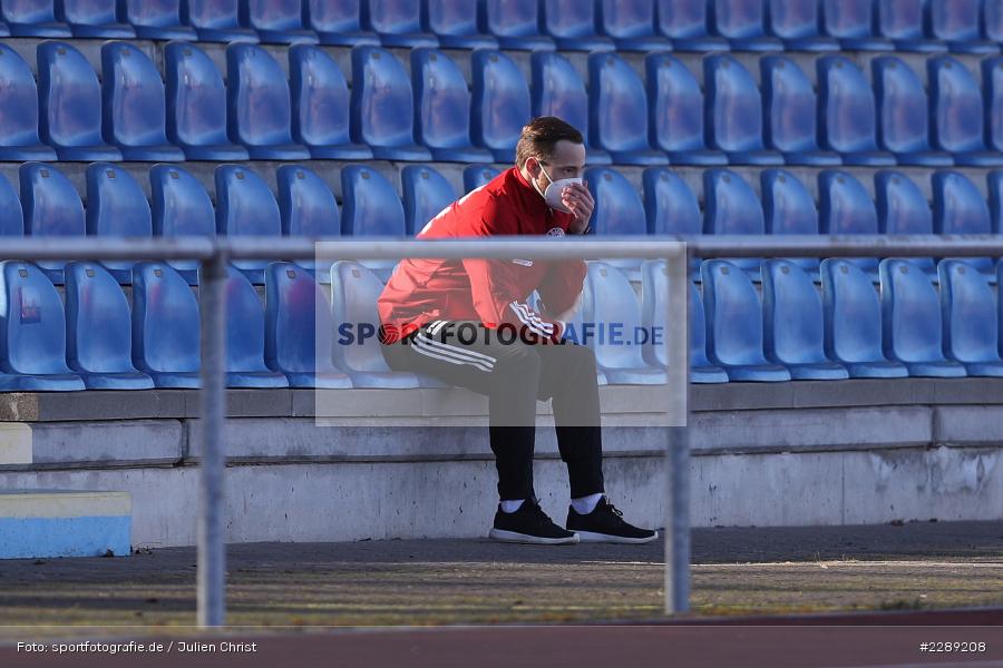 Fabian Bäcker, Leichtathletik-Stadion, Alzenau, 27.02.2021, DFL, sport, action, Fussball, Deutschland, Februar 2021, Saison 2020/2021, VFR, FCB, 4. Liga, Regionalliga, Regionalliga Südwest, VfR Aalen, FC Bayern Alzenau - Bild-ID: 2289208