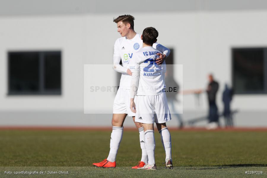 Jonas Kummer, Luca Bergmann, Leichtathletik-Stadion, Alzenau, 27.02.2021, DFL, sport, action, Fussball, Deutschland, Februar 2021, Saison 2020/2021, VFR, FCB, 4. Liga, Regionalliga, Regionalliga Südwest, VfR Aalen, FC Bayern Alzenau - Bild-ID: 2289228