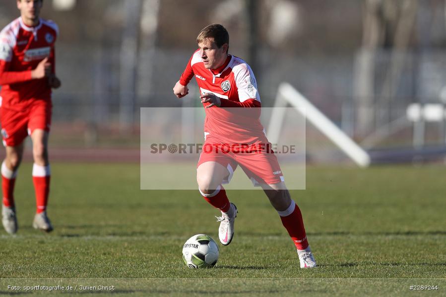 Alessandro Abruscia, Leichtathletik-Stadion, Alzenau, 27.02.2021, DFL, sport, action, Fussball, Deutschland, Februar 2021, Saison 2020/2021, VFR, FCB, 4. Liga, Regionalliga, Regionalliga Südwest, VfR Aalen, FC Bayern Alzenau - Bild-ID: 2289244