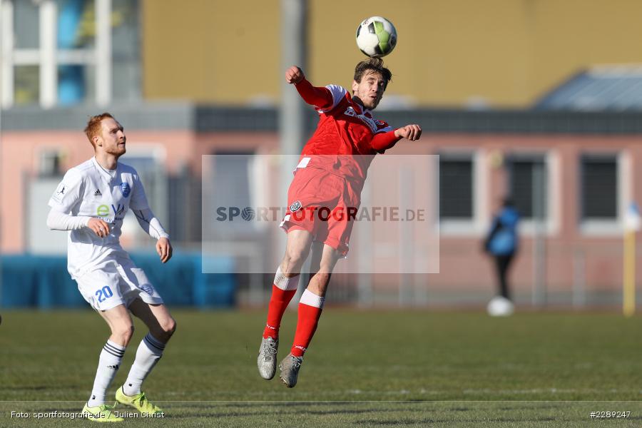 Daniel Stanese, Leichtathletik-Stadion, Alzenau, 27.02.2021, DFL, sport, action, Fussball, Deutschland, Februar 2021, Saison 2020/2021, VFR, FCB, 4. Liga, Regionalliga, Regionalliga Südwest, VfR Aalen, FC Bayern Alzenau - Bild-ID: 2289247