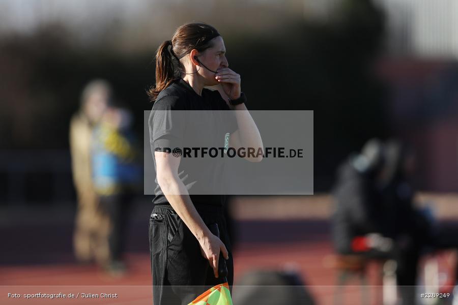 Naemi Breier, Leichtathletik-Stadion, Alzenau, 27.02.2021, DFL, sport, action, Fussball, Deutschland, Februar 2021, Saison 2020/2021, VFR, FCB, 4. Liga, Regionalliga, Regionalliga Südwest, VfR Aalen, FC Bayern Alzenau - Bild-ID: 2289249