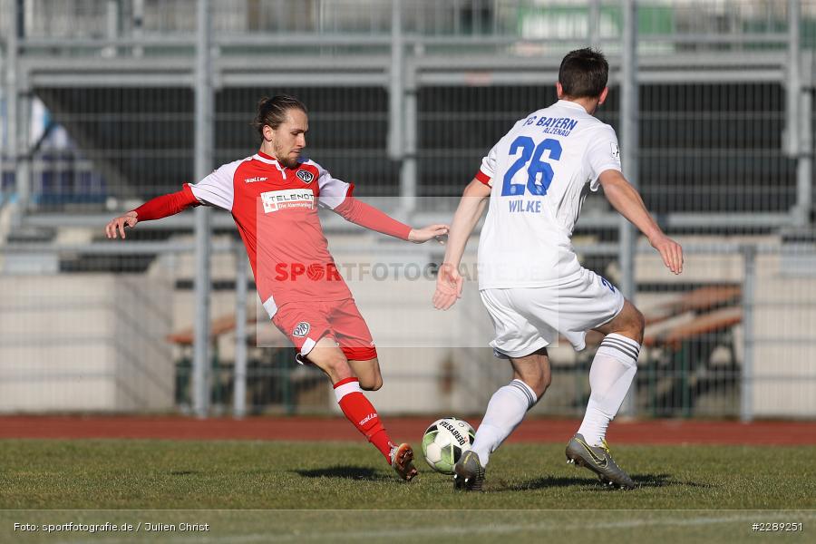 Marcel Andreas Wilke, Kolja Herrmann, Leichtathletik-Stadion, Alzenau, 27.02.2021, DFL, sport, action, Fussball, Deutschland, Februar 2021, Saison 2020/2021, VFR, FCB, 4. Liga, Regionalliga, Regionalliga Südwest, VfR Aalen, FC Bayern Alzenau - Bild-ID: 2289251