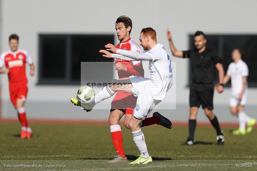 Nils Fischer, Daniel Stanese, Leichtathletik-Stadion, Alzenau, 27.02.2021, DFL, sport, action, Fussball, Deutschland, Februar 2021, Saison 2020/2021, VFR, FCB, 4. Liga, Regionalliga, Regionalliga Südwest, VfR Aalen, FC Bayern Alzenau - Bild-ID: 2289262