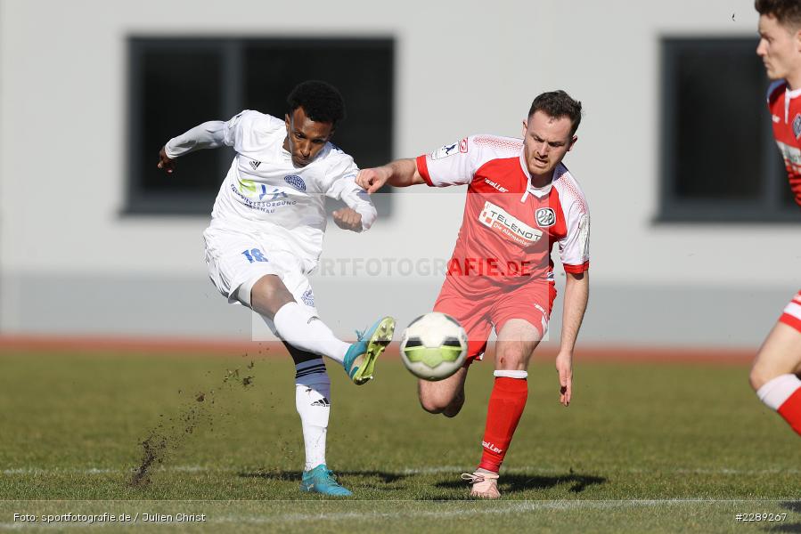 Nikita Marusenko, Henok Teklab, Leichtathletik-Stadion, Alzenau, 27.02.2021, DFL, sport, action, Fussball, Deutschland, Februar 2021, Saison 2020/2021, VFR, FCB, 4. Liga, Regionalliga, Regionalliga Südwest, VfR Aalen, FC Bayern Alzenau - Bild-ID: 2289267