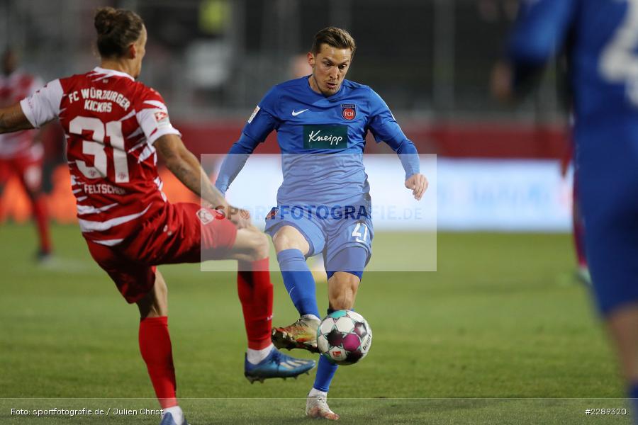 Rolf Feltscher, Konstantin Kerschbaumer, FLYERALARM Arena, Würzburg, 05.03.2021, DFL, sport, action, Fussball, Deutschland, März 2021, Saison 2020/2021, FCH, FWK, Bundesliga, 2. Bundesliga, FC Heidenheim 1846, FC Würzburger Kickers - Bild-ID: 2289320 Rolf Feltscher, Konstantin Kerschbaumer, FLYERALARM Arena, Würzburg, 05.03.2021, DFL, sport, action, Fussball, Deutschland, März 2021, Saison 2020/2021, FCH, FWK, Bundesliga, 2. Bundesliga, FC Heidenheim 1846, FC Würzburger Kickers - Bild-ID: 2289320