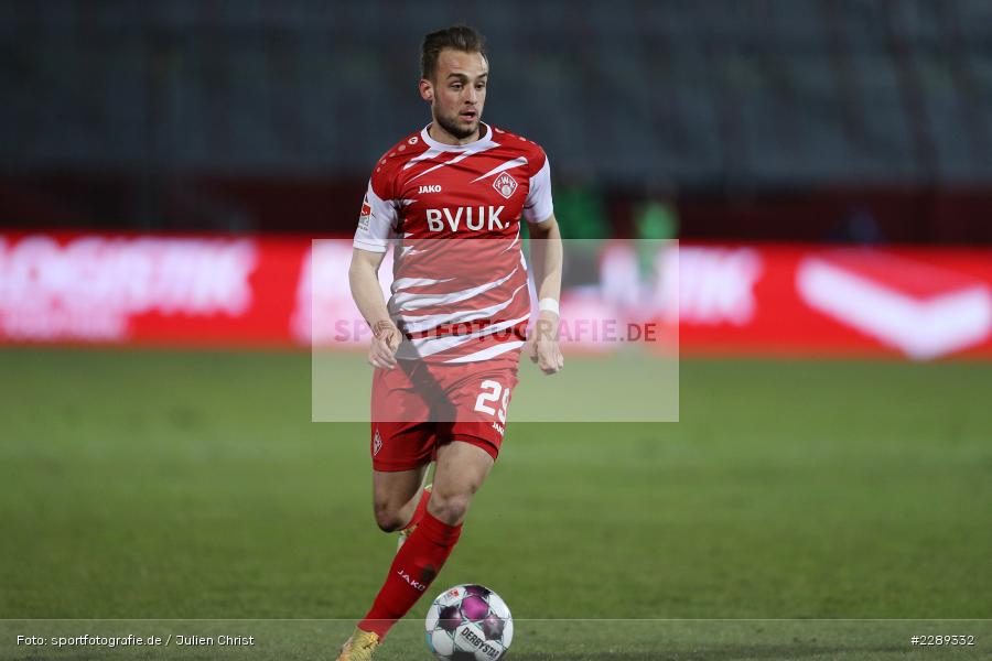David Kopacz, FLYERALARM Arena, Würzburg, 05.03.2021, DFL, sport, action, Fussball, Deutschland, März 2021, Saison 2020/2021, FCH, FWK, Bundesliga, 2. Bundesliga, FC Heidenheim 1846, FC Würzburger Kickers - Bild-ID: 2289332