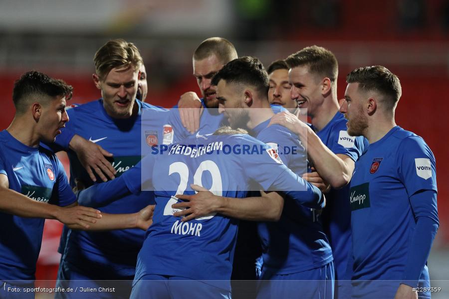 Tor, Christian Kühlwetter, Tobias Mohr, Emotionen, Torjubel, Denis Thomalla, FLYERALARM Arena, Würzburg, 05.03.2021, DFL, sport, action, Fussball, Deutschland, März 2021, Saison 2020/2021, FCH, FWK, Bundesliga, 2. Bundesliga, FC Heidenheim 1846, FC Würzburger Kickers - Bild-ID: 2289359 Tor, Christian Kühlwetter, Tobias Mohr, Emotionen, Torjubel, Denis Thomalla, FLYERALARM Arena, Würzburg, 05.03.2021, DFL, sport, action, Fussball, Deutschland, März 2021, Saison 2020/2021, FCH, FWK, Bundesliga, 2. Bundesliga, FC Heidenheim 1846, FC Würzburger Kickers - Bild-ID: 2289359