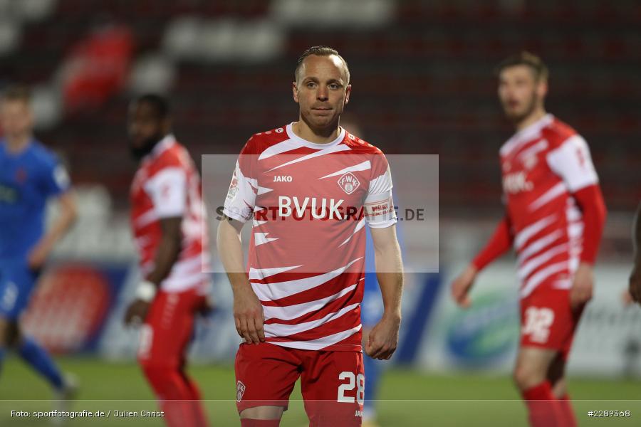 Arne Feick, FLYERALARM Arena, Würzburg, 05.03.2021, DFL, sport, action, Fussball, Deutschland, März 2021, Saison 2020/2021, FCH, FWK, Bundesliga, 2. Bundesliga, FC Heidenheim 1846, FC Würzburger Kickers - Bild-ID: 2289368