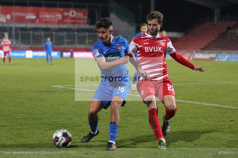 Daniel Hägele, Kevin Simone Sessa, FLYERALARM Arena, Würzburg, 05.03.2021, DFL, sport, action, Fussball, Deutschland, März 2021, Saison 2020/2021, FCH, FWK, Bundesliga, 2. Bundesliga, FC Heidenheim 1846, FC Würzburger Kickers - Bild-ID: 2289370 Daniel Hägele, Kevin Simone Sessa, FLYERALARM Arena, Würzburg, 05.03.2021, DFL, sport, action, Fussball, Deutschland, März 2021, Saison 2020/2021, FCH, FWK, Bundesliga, 2. Bundesliga, FC Heidenheim 1846, FC Würzburger Kickers - Bild-ID: 2289370