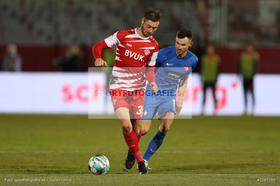 Denis Thomalla, Christian Strohdiek, FLYERALARM Arena, Würzburg, 05.03.2021, DFL, sport, action, Fussball, Deutschland, März 2021, Saison 2020/2021, FCH, FWK, Bundesliga, 2. Bundesliga, FC Heidenheim 1846, FC Würzburger Kickers - Bild-ID: 2289385 Denis Thomalla, Christian Strohdiek, FLYERALARM Arena, Würzburg, 05.03.2021, DFL, sport, action, Fussball, Deutschland, März 2021, Saison 2020/2021, FCH, FWK, Bundesliga, 2. Bundesliga, FC Heidenheim 1846, FC Würzburger Kickers - Bild-ID: 2289385