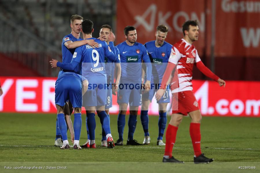 Schlussjubel, FLYERALARM Arena, Würzburg, 05.03.2021, DFL, sport, action, Fussball, Deutschland, März 2021, Saison 2020/2021, FCH, FWK, Bundesliga, 2. Bundesliga, FC Heidenheim 1846, FC Würzburger Kickers - Bild-ID: 2289388 Schlussjubel, FLYERALARM Arena, Würzburg, 05.03.2021, DFL, sport, action, Fussball, Deutschland, März 2021, Saison 2020/2021, FCH, FWK, Bundesliga, 2. Bundesliga, FC Heidenheim 1846, FC Würzburger Kickers - Bild-ID: 2289388