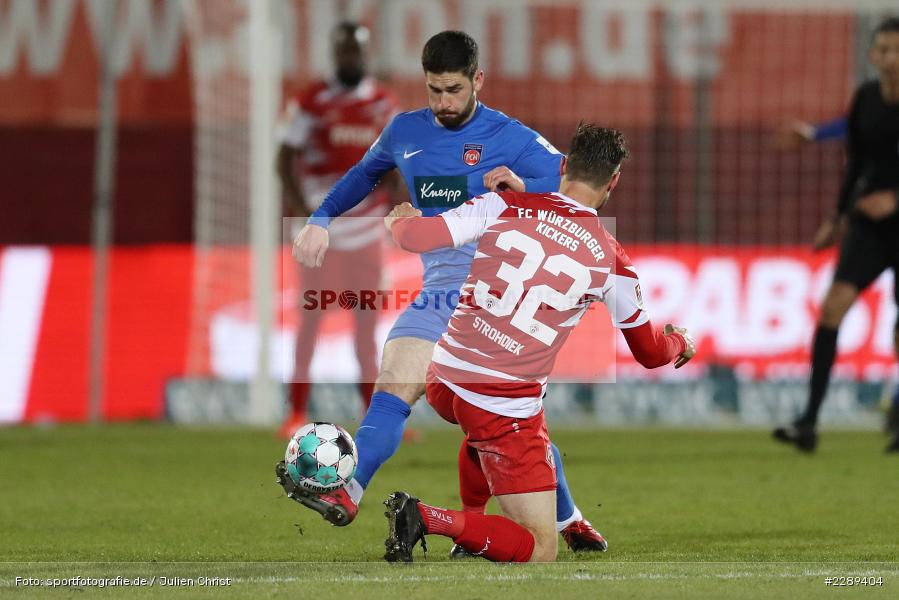 Christian Strohdiek, Stefan Schimmer, FLYERALARM Arena, Würzburg, 05.03.2021, DFL, sport, action, Fussball, Deutschland, März 2021, Saison 2020/2021, FCH, FWK, Bundesliga, 2. Bundesliga, FC Heidenheim 1846, FC Würzburger Kickers - Bild-ID: 2289404 Christian Strohdiek, Stefan Schimmer, FLYERALARM Arena, Würzburg, 05.03.2021, DFL, sport, action, Fussball, Deutschland, März 2021, Saison 2020/2021, FCH, FWK, Bundesliga, 2. Bundesliga, FC Heidenheim 1846, FC Würzburger Kickers - Bild-ID: 2289404