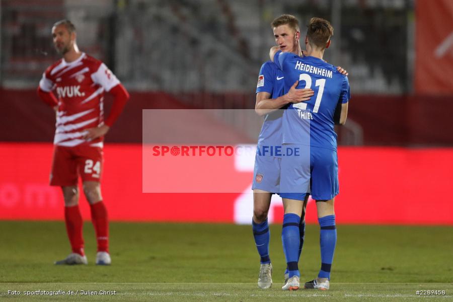 Jan Schöppner, Maximilian Thiel, FLYERALARM Arena, Würzburg, 05.03.2021, DFL, sport, action, Fussball, Deutschland, März 2021, Saison 2020/2021, FCH, FWK, Bundesliga, 2. Bundesliga, FC Heidenheim 1846, FC Würzburger Kickers - Bild-ID: 2289458 Jan Schöppner, Maximilian Thiel, FLYERALARM Arena, Würzburg, 05.03.2021, DFL, sport, action, Fussball, Deutschland, März 2021, Saison 2020/2021, FCH, FWK, Bundesliga, 2. Bundesliga, FC Heidenheim 1846, FC Würzburger Kickers - Bild-ID: 2289458